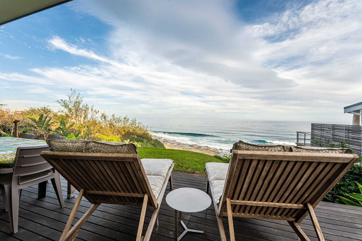 sea view from porch